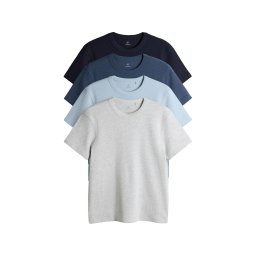 The Set Tricou albastru marin / albastru deschis / albastru închis / gri deschis