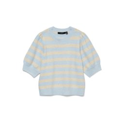 VERO MODA Pulover 'VMDoffy' bej deschis / albastru deschis