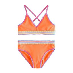 Next Costum de baie două piese albastru / galben pastel / portocaliu / roz