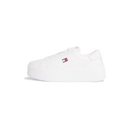 Tommy Jeans Sneaker low 'Platform Cupsole With' bleumarin / roșu intens / alb