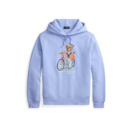 Polo Ralph Lauren Bluză de molton 'SEASONAL' azuriu / portocaliu / roșu / negru