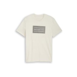 TOM TAILOR DENIM Tricou gri închis / alb / alb murdar
