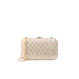 mascara Clutch auriu / argintiu / transparent