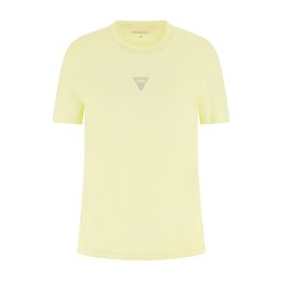 GUESS Tricou galben pastel / argintiu