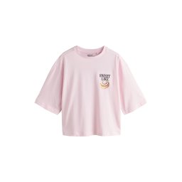 Next Tricou maro caramel / roz / negru