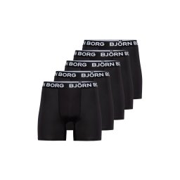 BJÖRN BORG Chiloți sport negru / alb