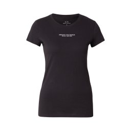 ARMANI EXCHANGE Tricou negru / alb