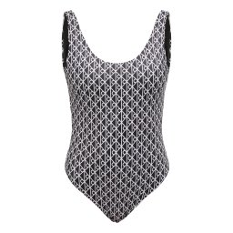 Calvin Klein Swimwear Costum de baie întreg negru / alb