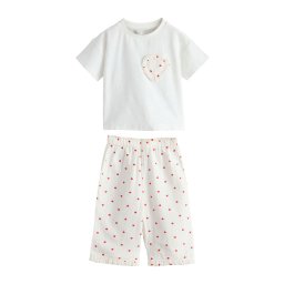 Next Pijamale 'Valentine' roșu / alb