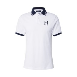 Hackett London Tricou bleumarin / alb