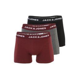 JACK & JONES Boxeri 'JACBRINK' gri amestecat / roșu / negru / alb