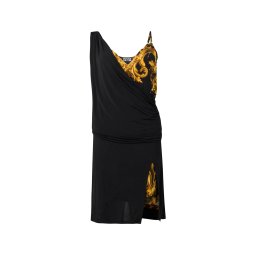 Versace Jeans Couture Rochie maro caramel / galben / negru