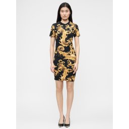 Versace Jeans Couture Rochie maro / galben / galben curry / negru