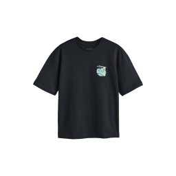 Next Tricou 'Ramen Company' albastru / verde / verde pastel / negru