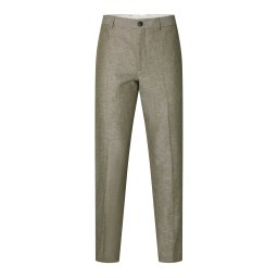 SELECTED Pantaloni cu dungă 'SLHELLIOT' verde amestecat
