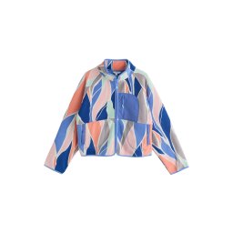 Next Jachetă fleece albastru / gri / roz / alb