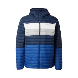 COLUMBIA Geacă outdoor 'Powder Pass' bleumarin / albastru gențiană / gri deschis / alb