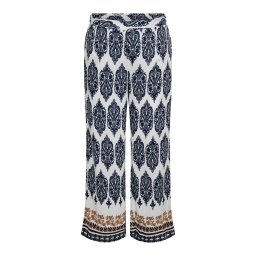 ONLY Carmakoma Pantaloni 'CARHavana' maro / negru / alb