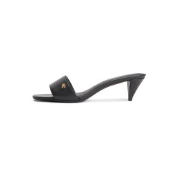 TOMMY HILFIGER Saboți 'TH Monogram Heeled' negru