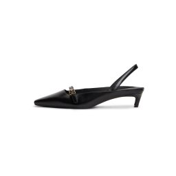 TOMMY HILFIGER Pumps 'Kitten Heel Slingbacks' negru