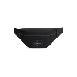 TOMMY HILFIGER Borsetă 'Logo Patch Textured' negru