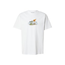 Carhartt WIP Tricou 'Impact' albastru deschis / oliv / portocaliu homar / alb