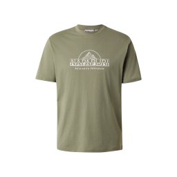 NAPAPIJRI Tricou 'SANDIR' kaki / alb