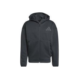 ADIDAS SPORTSWEAR Bluză cu fermoar sport 'Z.N.E.' gri metalic / negru