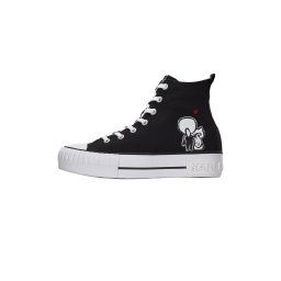 Karl Lagerfeld Sneaker înalt roșu / negru / alb