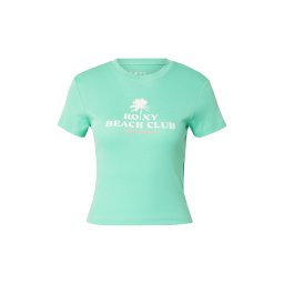 ROXY Tricou 'BEACH LOVE' verde pastel / roșu pepene / alb