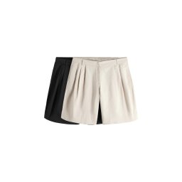 The Set Pantaloni eleganți nisipiu / negru