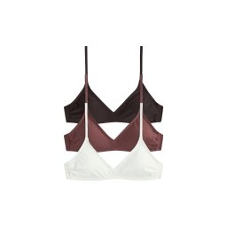 The Set Sutien costum de baie crem / maro / ciocolatiu