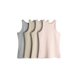 The Set Top gri amestecat / kaki / rosé / alb murdar