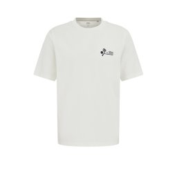 WE Fashion Tricou fildeş / negru