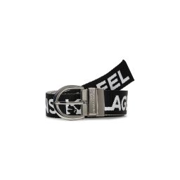 KARL LAGERFELD JEANS Curea negru / alb