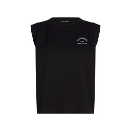 Karl Lagerfeld Tricou 'Rue St-Guillaume' negru / alb