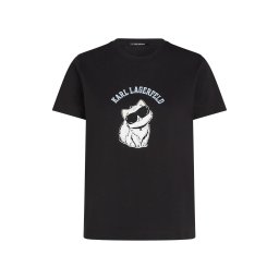 Karl Lagerfeld Tricou 'Ikon Choupette' negru / alb