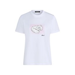 Karl Lagerfeld Tricou azur / rosé / negru / alb