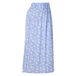 Only Maternity Fustă 'OLMNOVA' albastru deschis / negru / alb