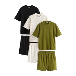 Next Trening ecru / oliv / negru