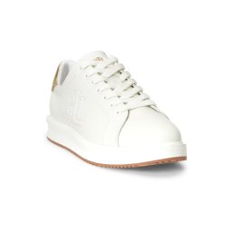 Lauren Ralph Lauren Sneaker low 'AINSLEY' auriu / alb