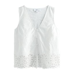 Next Vestă alb