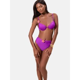 Lipsy Sutien costum de baie mov închis / portocaliu deschis