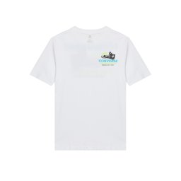CONVERSE Tricou azur / verde deschis / negru denim / alb