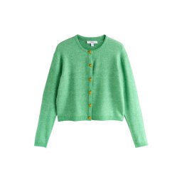 Next Geacă tricotată verde limetă