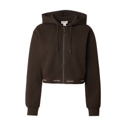 Calvin Klein Jeans Hanorac maro închis / alb