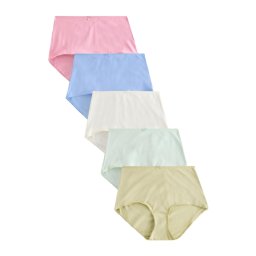 Next Slip ecru / albastru deschis / verde mentă / verde deschis / roz pal