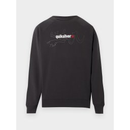 QUIKSILVER Hanorac sport 'SURGE' gri metalic / portocaliu închis / alb