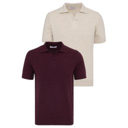 Felix Hardy Tricou bej / roșu bordeaux