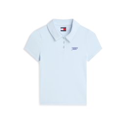 Tommy Jeans Tricou 'Slim Fit Logo' albastru / albastru pastel